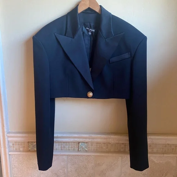 Balmain | Jackets & Coats | Balmain Black Spencer Blazer